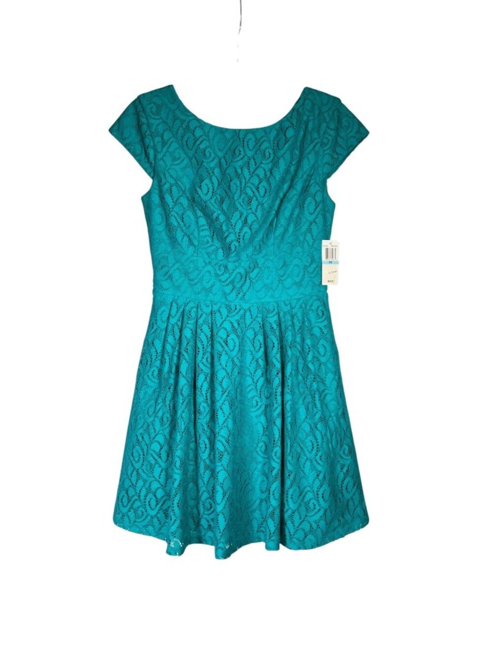 B Darlin Teal Lace Fit Flare Dress 5/6 Studio Rental Hollywood Wardrobe